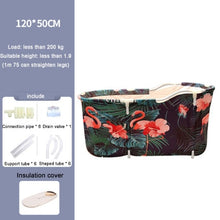 Load image into Gallery viewer, Bath Sauna Adult Folding Bathtub Bath Barrel Household Large Tub Bath Barrel Thickened Adult Bath Tub Full Body Hot Tub Banheira
