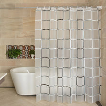 Load image into Gallery viewer, Waterproof PEVA Shower Curtain Liner Transparent Mildew Curtain Bath For Bathroom Shower Curtain With 12 High Quality Hooks
