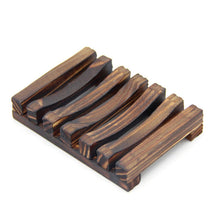 Load image into Gallery viewer, Wooden Natural Bamboo Soap Dishes Tray Holder Storage Soap Rack Plate Box Container Portable Bathroom Soap Dish Storage Box
